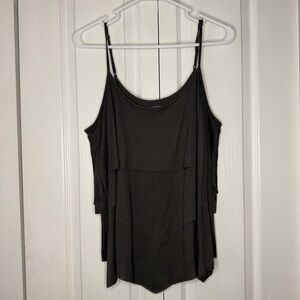 Converse Charcoal Layered Camisole tank top tiered L